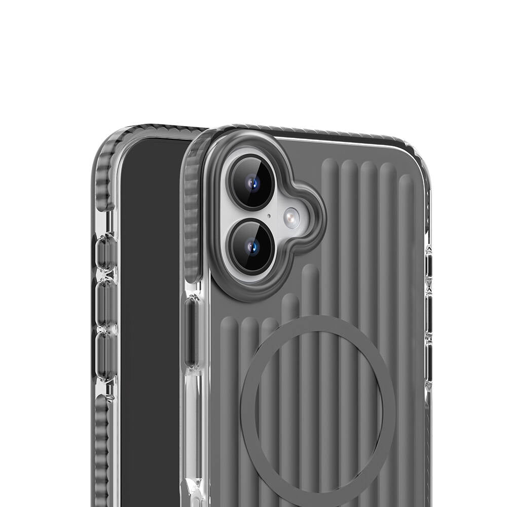 iPhone 16 Kılıf M-safe Şarj Özellikli Oyuklu Tasarım Mutural Bumpy Clear Kılıf iPhone 16 Kılıf M-safe Şarj Özellikli Oyuklu Tasarım Mutural Bumpy Clear Kılıf